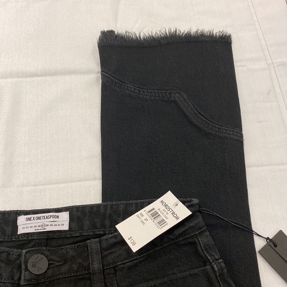One Teaspoon Kicks Crop Flare Jeans - NWT - Picture 4 of 10